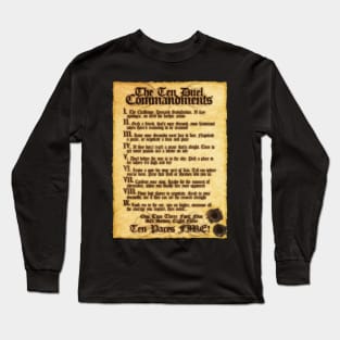 The 10 Duel Commandments Long Sleeve T-Shirt